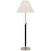 Visual Comfort Signature Canada - LED Buffet Lamp - Basden - Polished Nickel and Black Rattan- Union Lighting Luminaires Decor