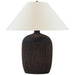 Visual Comfort Signature Canada - LED Table Lamp - Portis - Black Wash Terracotta- Union Lighting Luminaires Decor