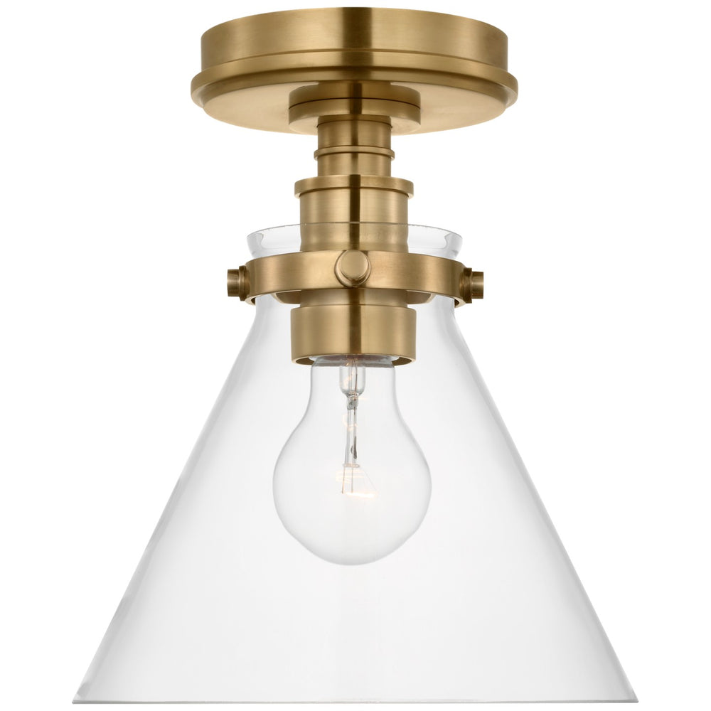 Visual Comfort Signature Canada - LED Flush Mount - Parkington - Antique-Burnished Brass- Union Lighting Luminaires Decor