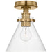 Visual Comfort Signature Canada - LED Flush Mount - Parkington - Antique-Burnished Brass- Union Lighting Luminaires Decor
