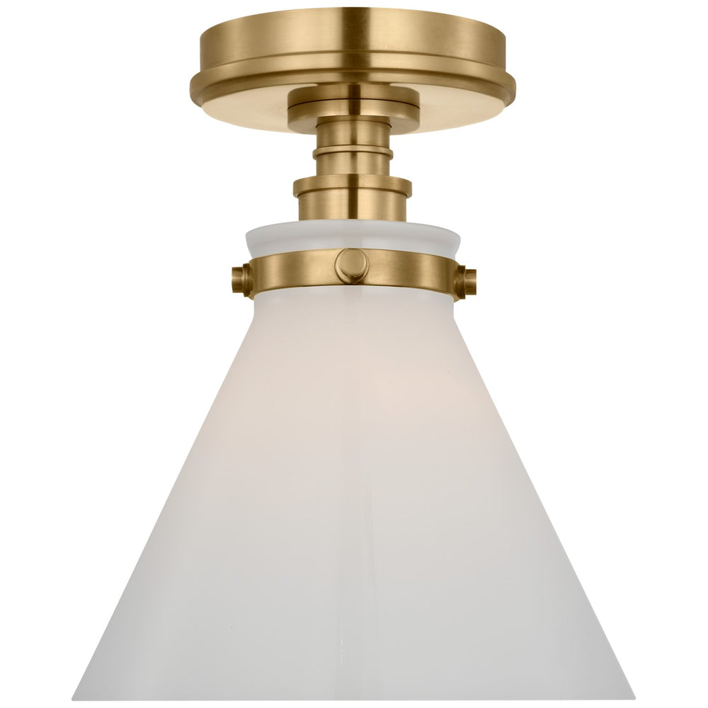 Visual Comfort Signature Canada - LED Flush Mount - Parkington - Antique-Burnished Brass- Union Lighting Luminaires Decor