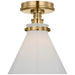Visual Comfort Signature Canada - LED Flush Mount - Parkington - Antique-Burnished Brass- Union Lighting Luminaires Decor