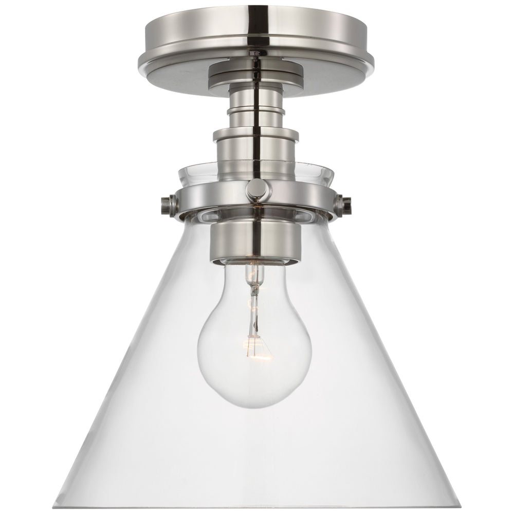 Visual Comfort Signature Canada - LED Flush Mount - Parkington - Polished Nickel- Union Lighting Luminaires Decor