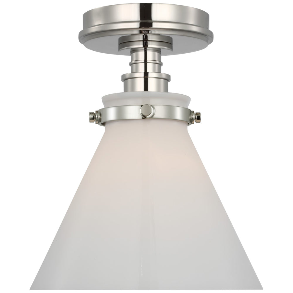 Visual Comfort Signature Canada - LED Flush Mount - Parkington - Polished Nickel- Union Lighting Luminaires Decor