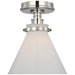 Visual Comfort Signature Canada - LED Flush Mount - Parkington - Polished Nickel- Union Lighting Luminaires Decor