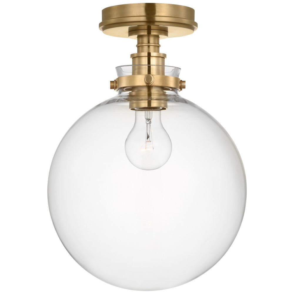 Visual Comfort Signature Canada - LED Flush Mount - Parkington - Antique-Burnished Brass- Union Lighting Luminaires Decor