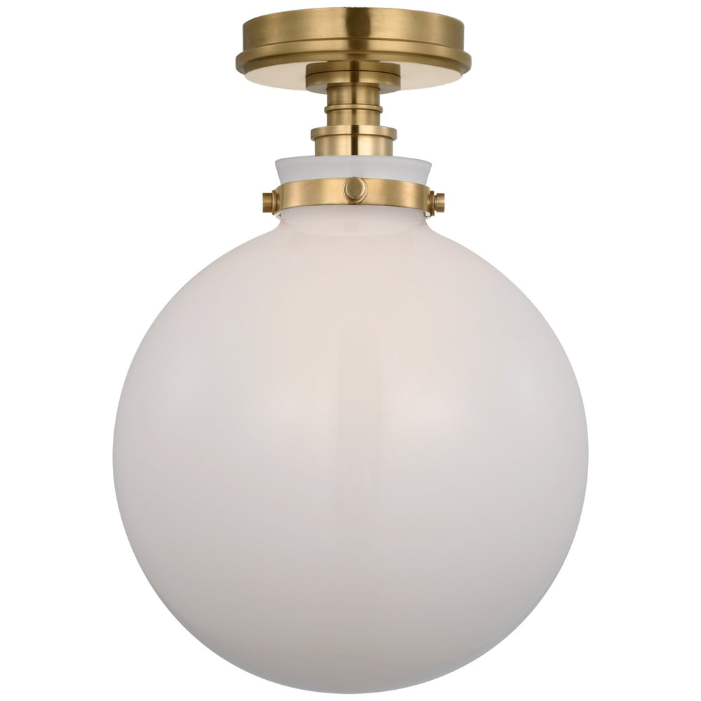Visual Comfort Signature Canada - LED Flush Mount - Parkington - Antique-Burnished Brass- Union Lighting Luminaires Decor