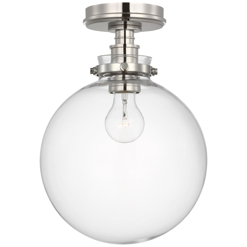 Visual Comfort Signature Canada - LED Flush Mount - Parkington - Polished Nickel- Union Lighting Luminaires Decor