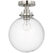 Visual Comfort Signature Canada - LED Flush Mount - Parkington - Polished Nickel- Union Lighting Luminaires Decor