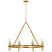 Visual Comfort Signature Canada - LED Chandelier - Classic - Antique-Burnished Brass- Union Lighting Luminaires Decor