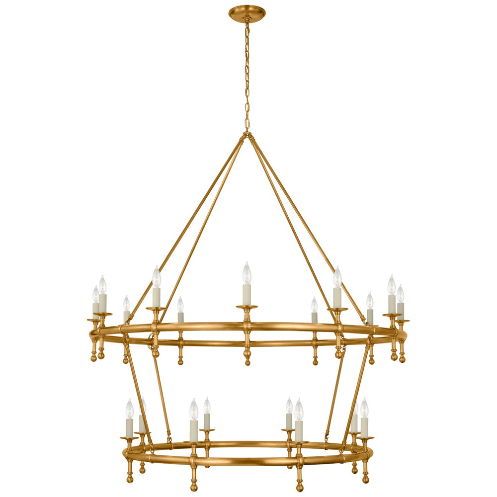 Visual Comfort Signature Canada - LED Chandelier - Classic - Antique-Burnished Brass- Union Lighting Luminaires Decor