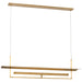 Visual Comfort Signature Canada - LED Linear Chandelier - Tristan - Hand-Rubbed Antique Brass- Union Lighting Luminaires Decor