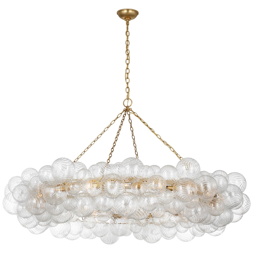 Visual Comfort Signature Canada - LED Chandelier - Talia - Gild and Clear Swirled Glass- Union Lighting Luminaires Decor