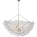 Visual Comfort Signature Canada - LED Chandelier - Talia - Burnished Silver Leaf and Clear Swirled Glass- Union Lighting Luminaires Decor