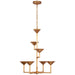 Visual Comfort Signature Canada - LED Chandelier - Eleanor - Antique Gold Leaf- Union Lighting Luminaires Decor