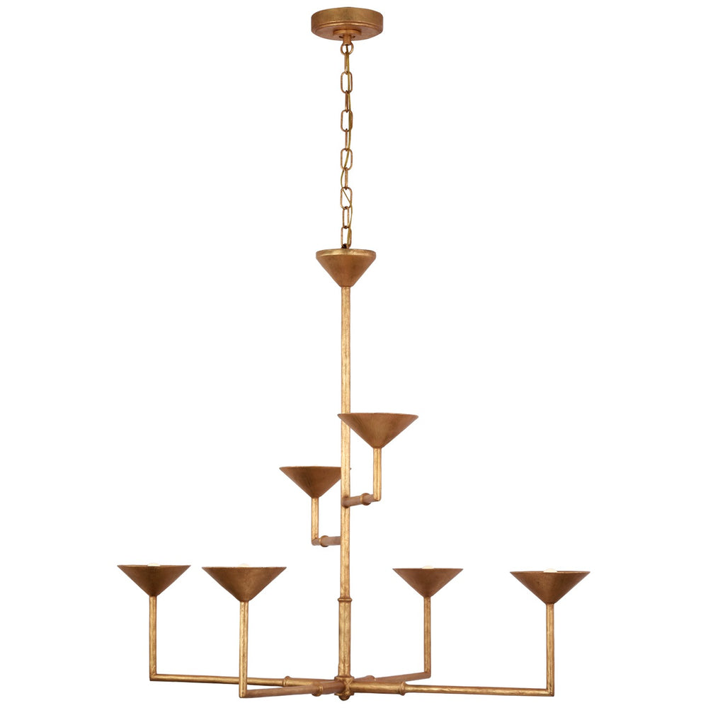 Visual Comfort Signature Canada - LED Chandelier - Eleanor - Antique Gold Leaf- Union Lighting Luminaires Decor