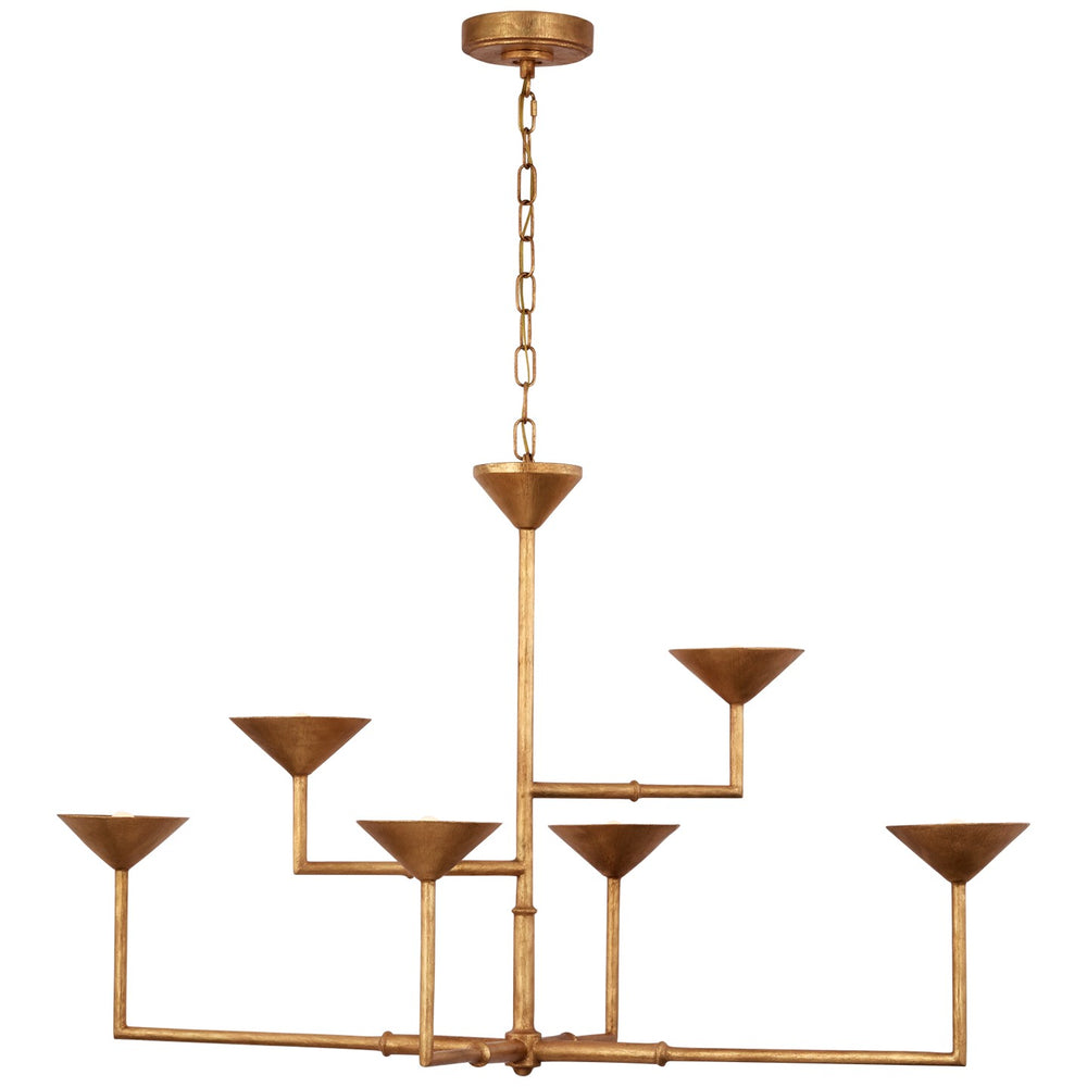 Visual Comfort Signature Canada - LED Chandelier - Eleanor - Antique Gold Leaf- Union Lighting Luminaires Decor
