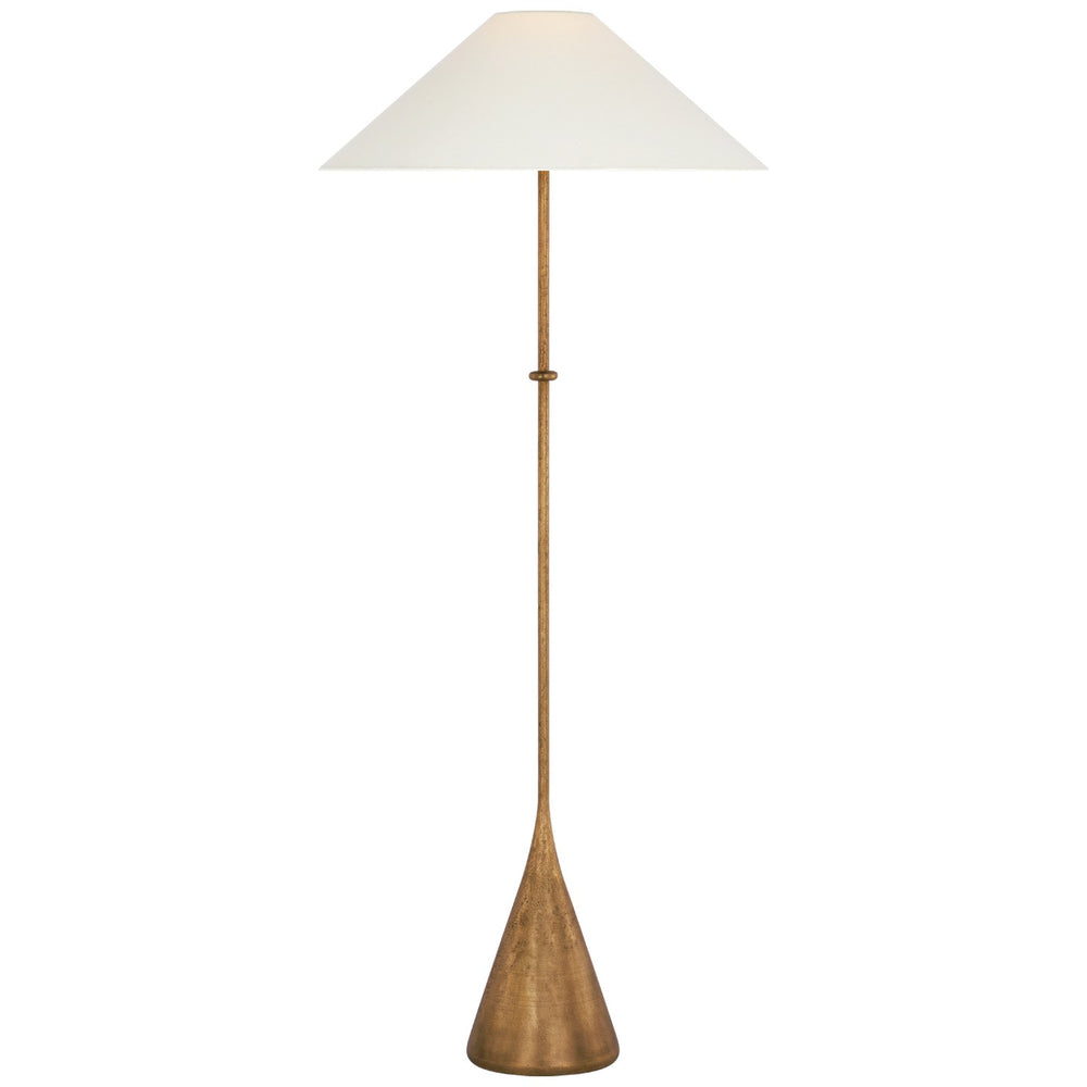 Visual Comfort Signature Canada - LED Floor Lamp - Zealous - Museum Brass- Union Lighting Luminaires Decor