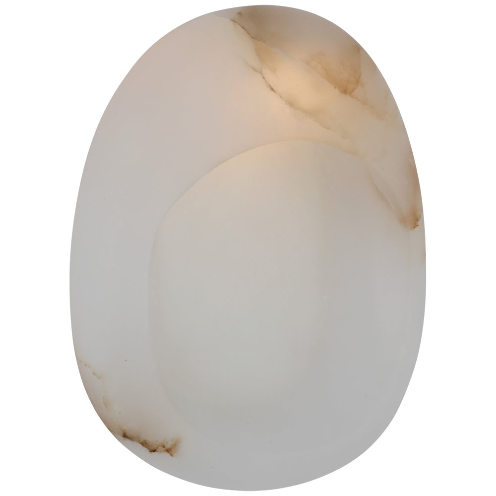Visual Comfort Signature Canada - LED Wall Sconce - Esculpa - Alabaster and Antique-Burnished Brass- Union Lighting Luminaires Decor