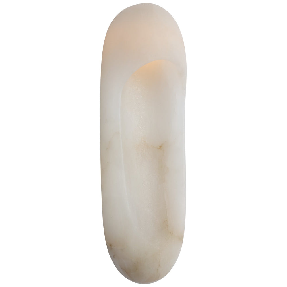 Visual Comfort Signature Canada - LED Wall Sconce - Esculpa - Alabaster and Antique-Burnished Brass- Union Lighting Luminaires Decor
