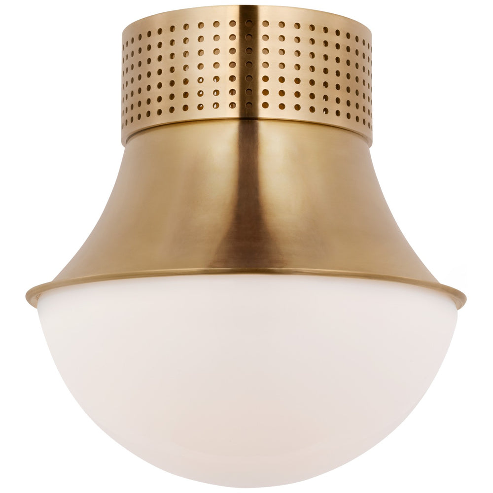 Visual Comfort Signature Canada - LED Flush Mount - Precision - Antique Burnished Brass- Union Lighting Luminaires Decor