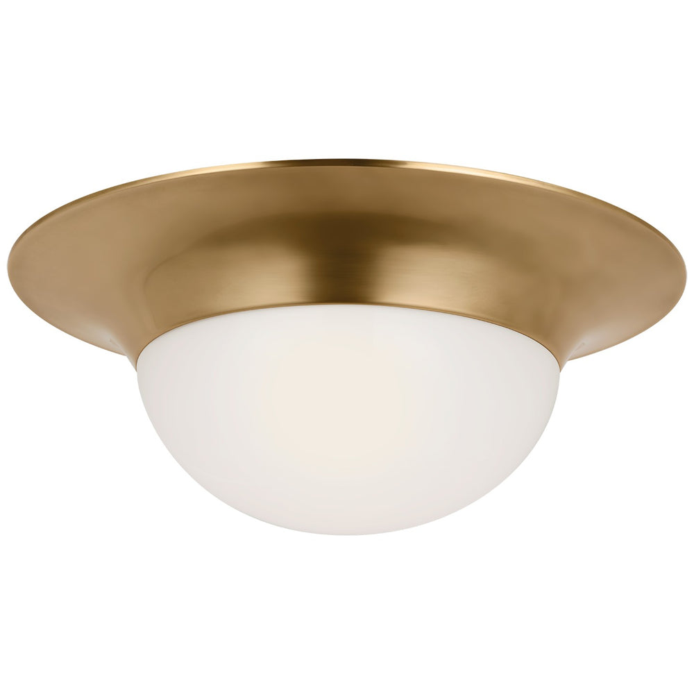 Visual Comfort Signature Canada - LED Flush Mount - Cluny - Hand-Rubbed Antique Brass- Union Lighting Luminaires Decor