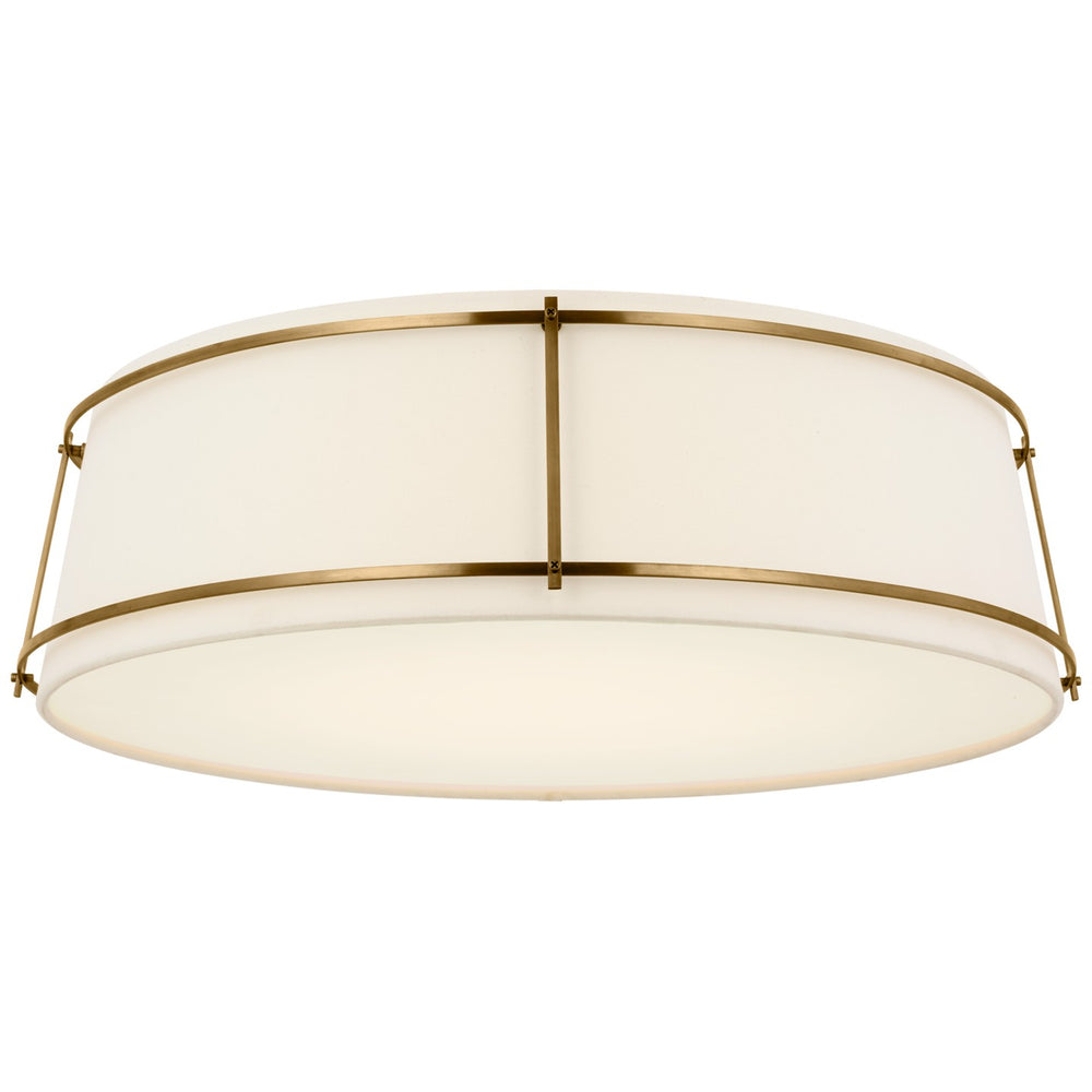 Visual Comfort Signature Canada - LED Flush Mount - Callaway - Hand-Rubbed Antique Brass- Union Lighting Luminaires Decor