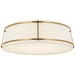 Visual Comfort Signature Canada - LED Flush Mount - Callaway - Hand-Rubbed Antique Brass- Union Lighting Luminaires Decor