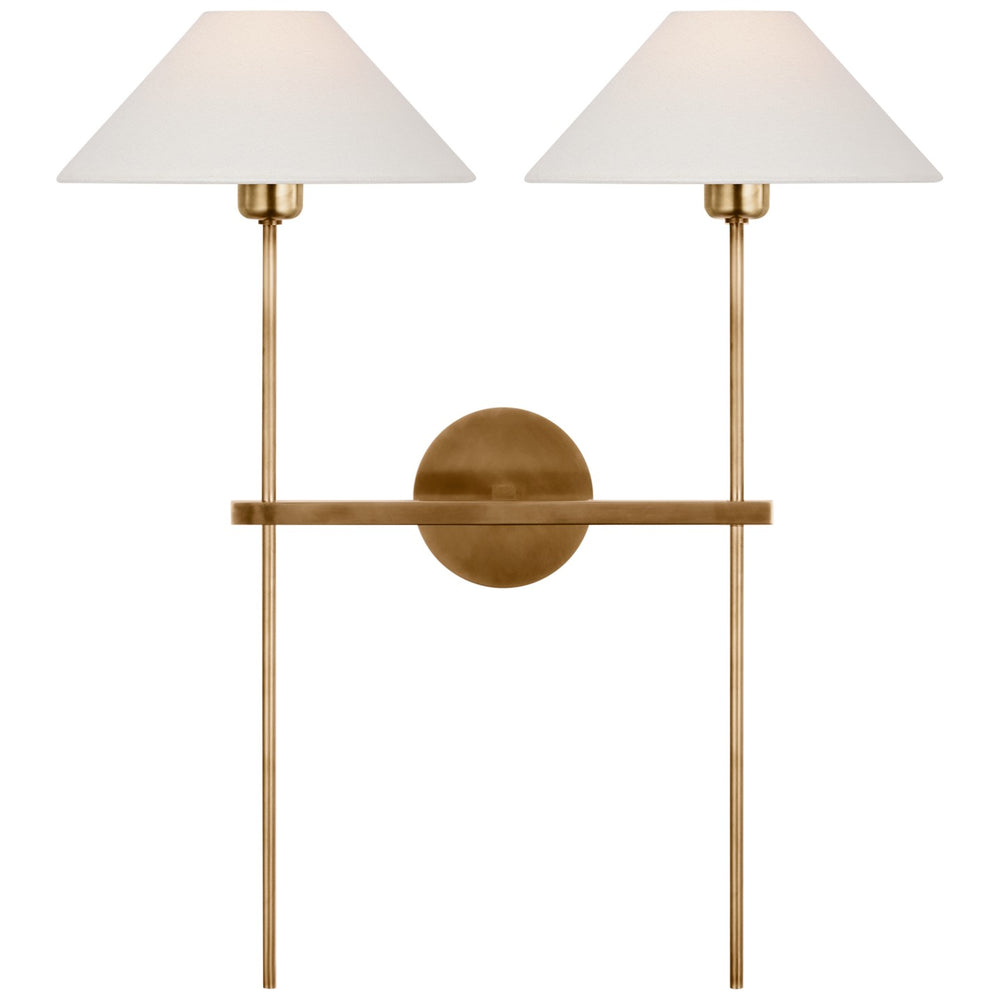 Visual Comfort Signature Canada - LED Wall Sconce - Hackney - Hand-Rubbed Antique Brass- Union Lighting Luminaires Decor
