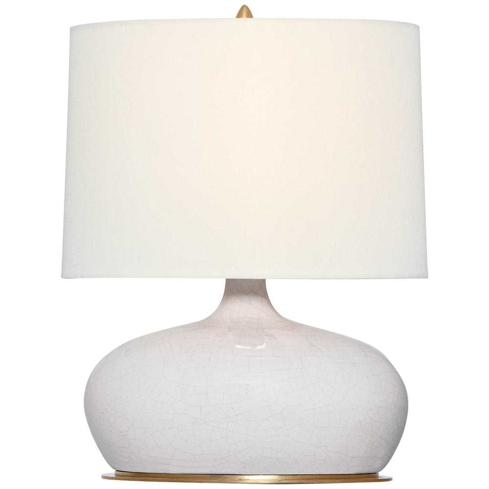 Visual Comfort Signature Canada - LED Table Lamp - Olinda - Crackled Ivory- Union Lighting Luminaires Decor