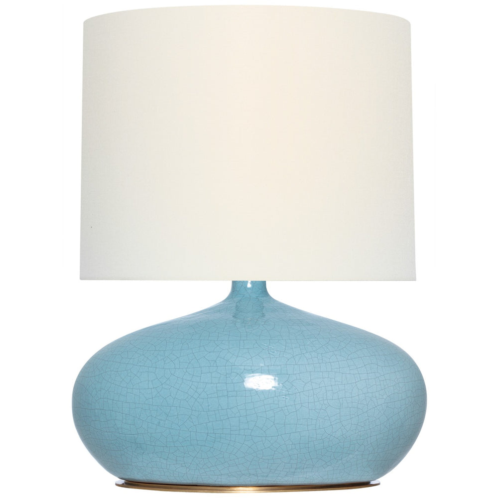 Visual Comfort Signature Canada - LED Table Lamp - Olinda - Crackled Robin- Union Lighting Luminaires Decor