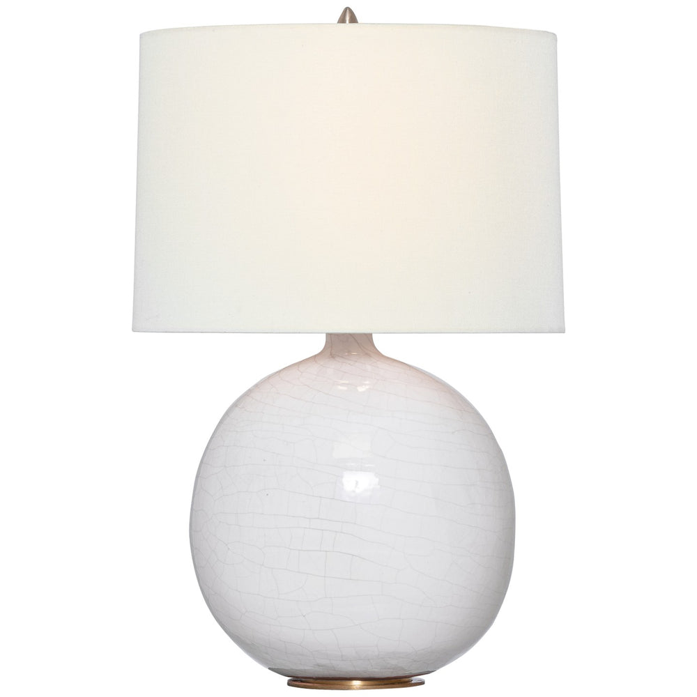 Visual Comfort Signature Canada - LED Table Lamp - Sao Paulo - Crackled Ivory- Union Lighting Luminaires Decor
