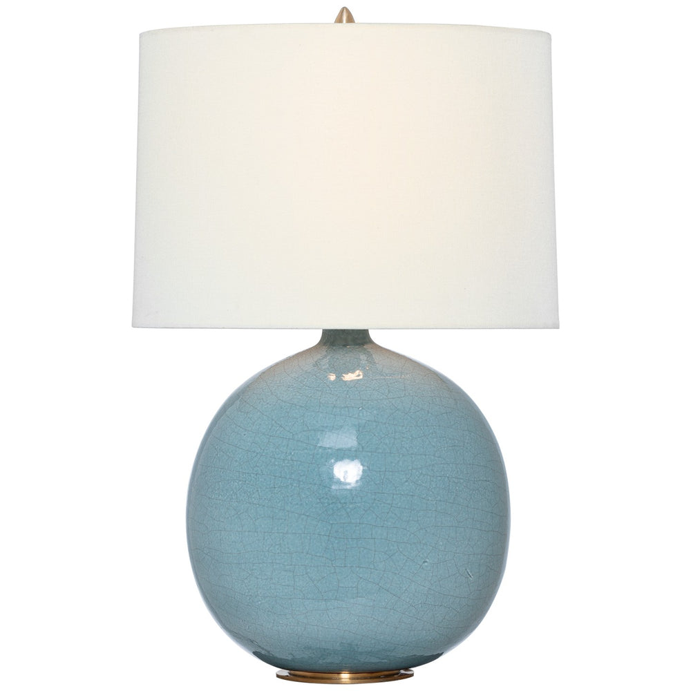 Visual Comfort Signature Canada - LED Table Lamp - Sao Paulo - Crackled Robin- Union Lighting Luminaires Decor