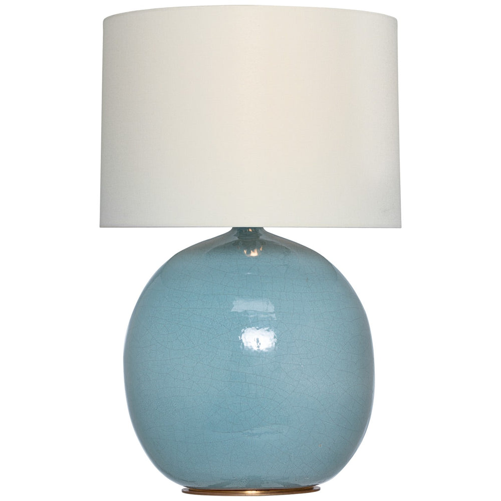 Visual Comfort Signature Canada - LED Table Lamp - Sao Paulo - Crackled Robin- Union Lighting Luminaires Decor