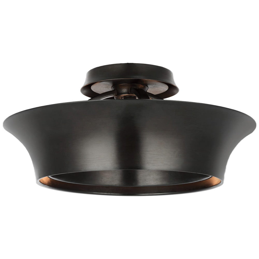Visual Comfort Signature Canada - LED Semi-Flush Mount - Garland - Aged Iron- Union Lighting Luminaires Decor