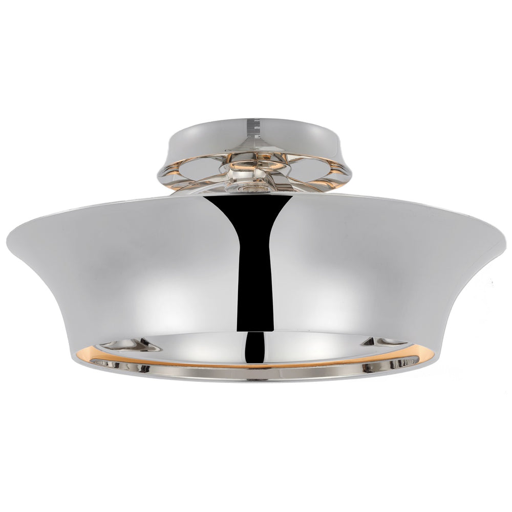 Visual Comfort Signature Canada - LED Semi-Flush Mount - Garland - Polished Nickel- Union Lighting Luminaires Decor