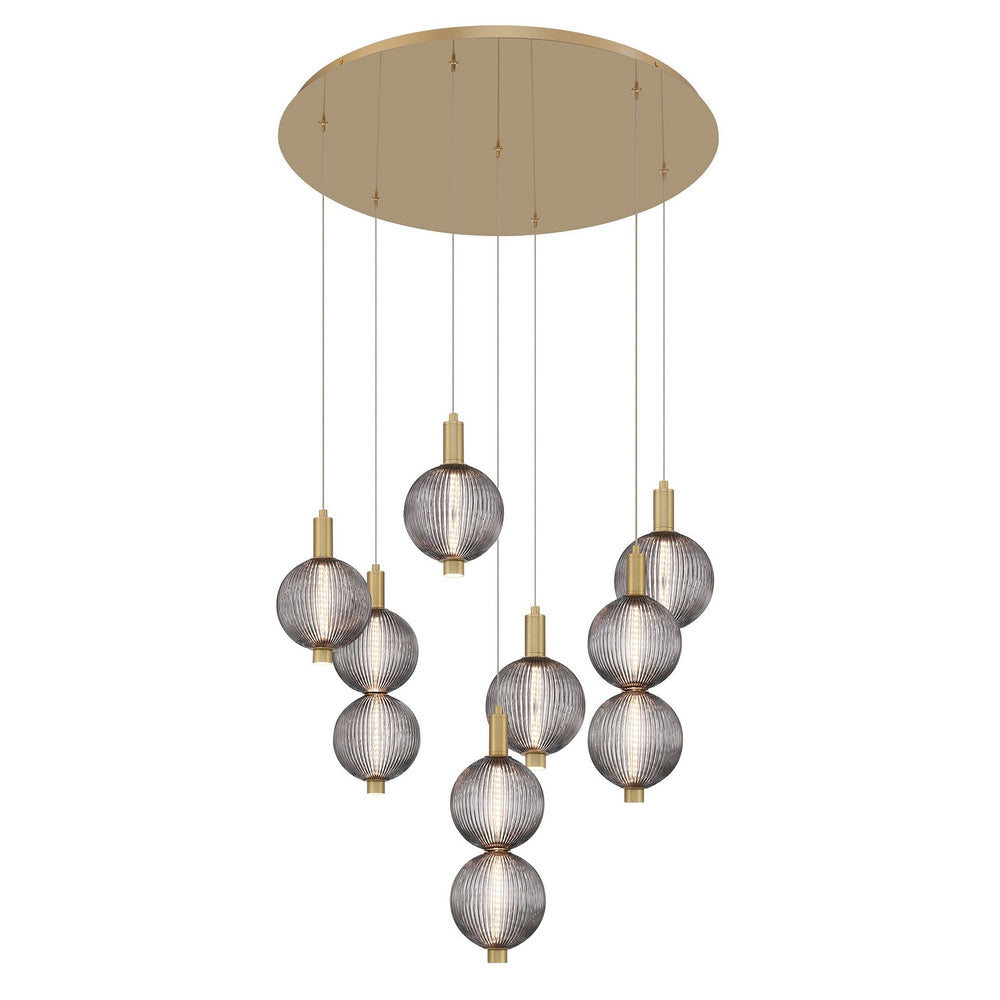 Eurofase Canada - PALMAS-CHD-7LT-30IN-GD-SK - PALMAS - Gold- Union Lighting Luminaires Decor