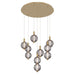 Eurofase Canada - PALMAS-CHD-7LT-30IN-GD-SK - PALMAS - Gold- Union Lighting Luminaires Decor