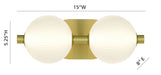 Eurofase Canada - PALMAS-VAN-2LT-GD-WH - PALMAS - Gold- Union Lighting Luminaires Decor
