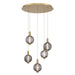 Eurofase Canada - PALMAS-CHD-5LT-24IN-GD-SK - PALMAS - Gold- Union Lighting Luminaires Decor