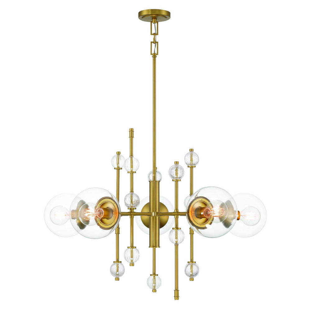 Eurofase Canada - TRAITON-CHD-5LT-36IN-GD-CL - TRAITON - Gold- Union Lighting Luminaires Decor