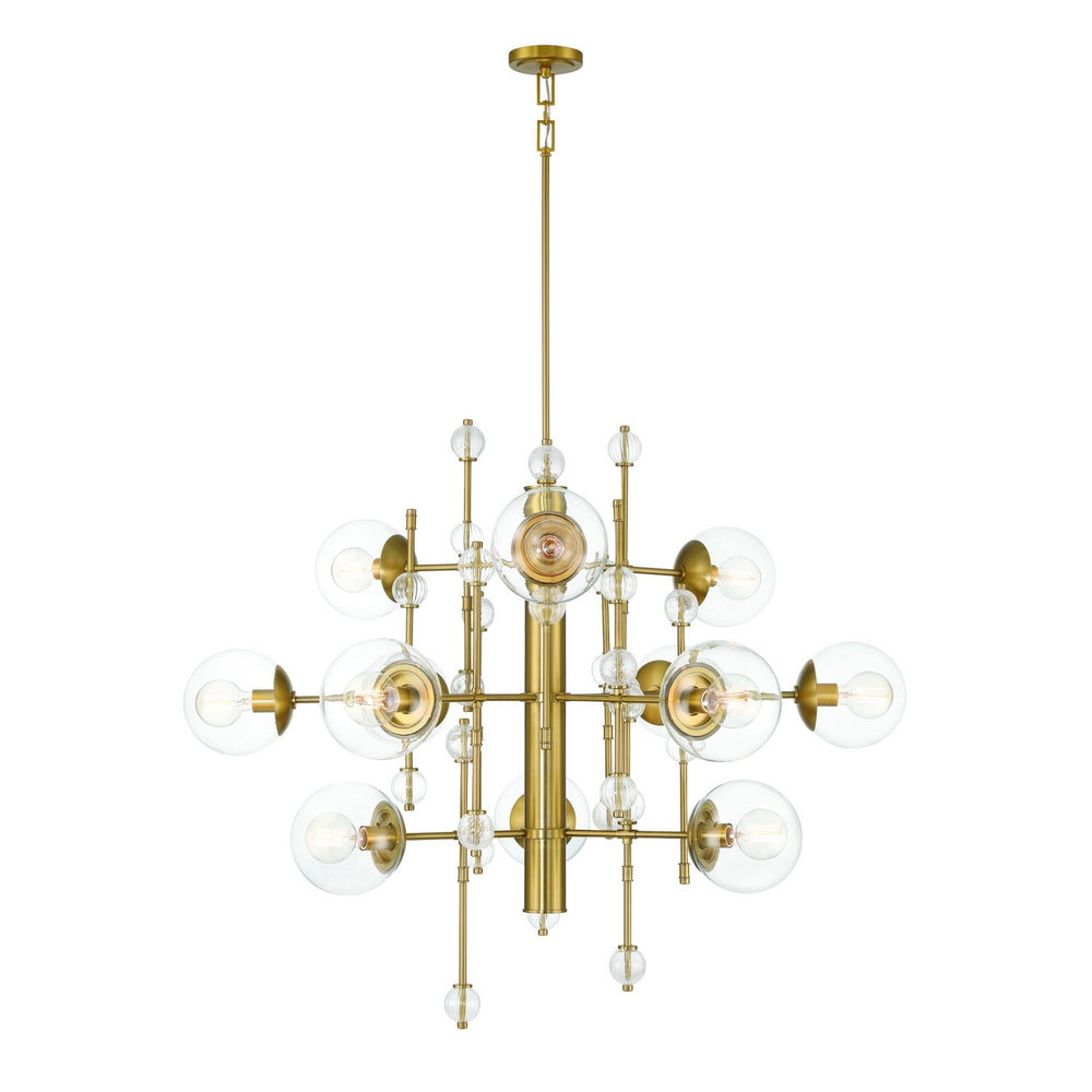 Eurofase Canada - TRAITON-CHD-12LT-48IN-GD-CL - TRAITON - Gold- Union Lighting Luminaires Decor