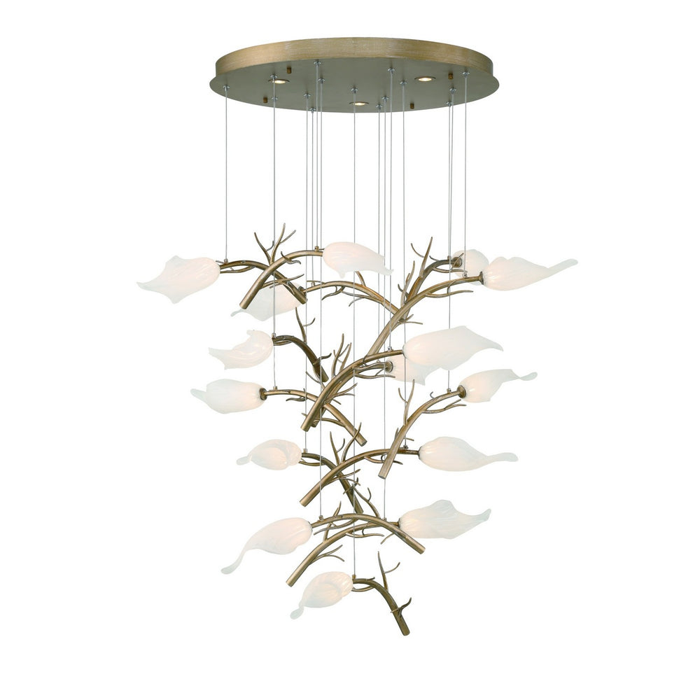 Eurofase Canada - MATERA-CHD-15LT-34IN-GD-WH - MATERA - Gold- Union Lighting Luminaires Decor