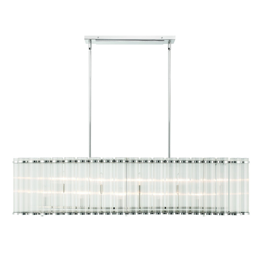 Eurofase Canada - GLASBURY-CHD-10LT-52IN-PN-RB - GLASBURY - Polished Nickel- Union Lighting Luminaires Decor