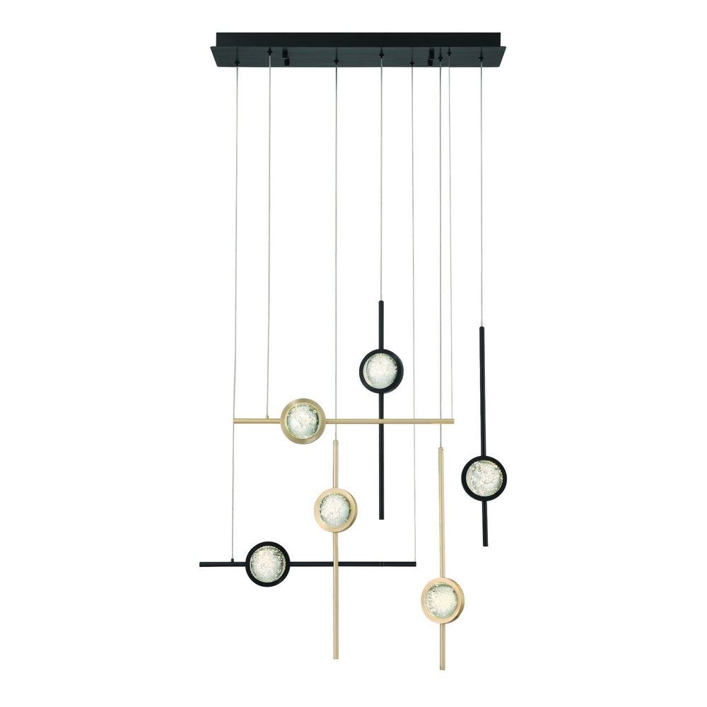 Eurofase Canada - LED Chandelier - Barletta - Gold-Black- Union Lighting Luminaires Decor