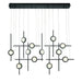 Eurofase Canada - LED Chandelier - Barletta - Black- Union Lighting Luminaires Decor