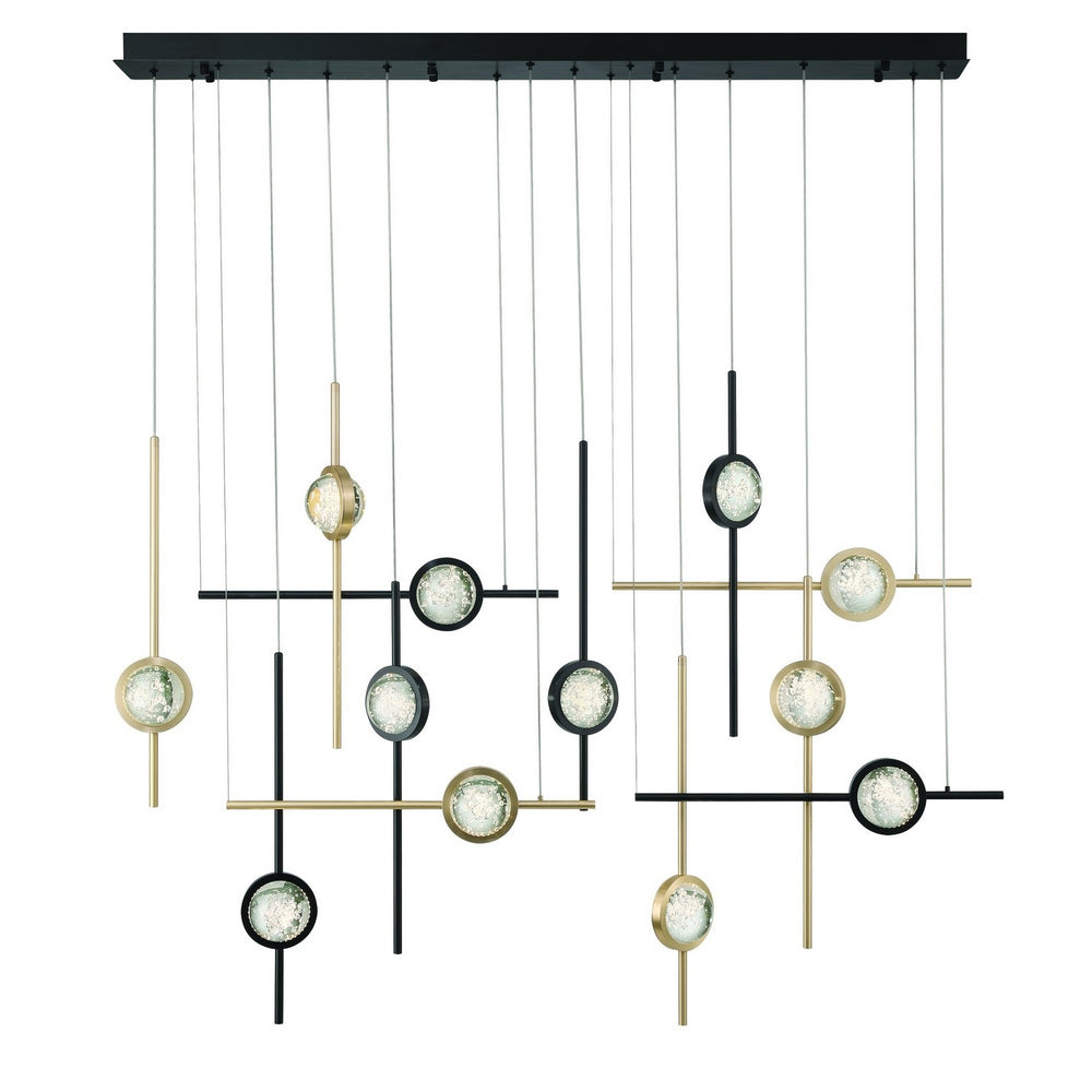 Eurofase Canada - LED Chandelier - Barletta - Gold-Black- Union Lighting Luminaires Decor