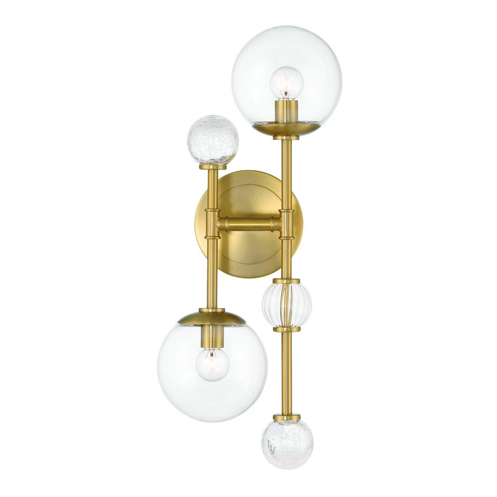 Eurofase Canada - TRAITON-WSC-2LT-20IN-GD-CL - TRAITON - Gold- Union Lighting Luminaires Decor
