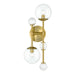 Eurofase Canada - TRAITON-WSC-2LT-20IN-GD-CL - TRAITON - Gold- Union Lighting Luminaires Decor