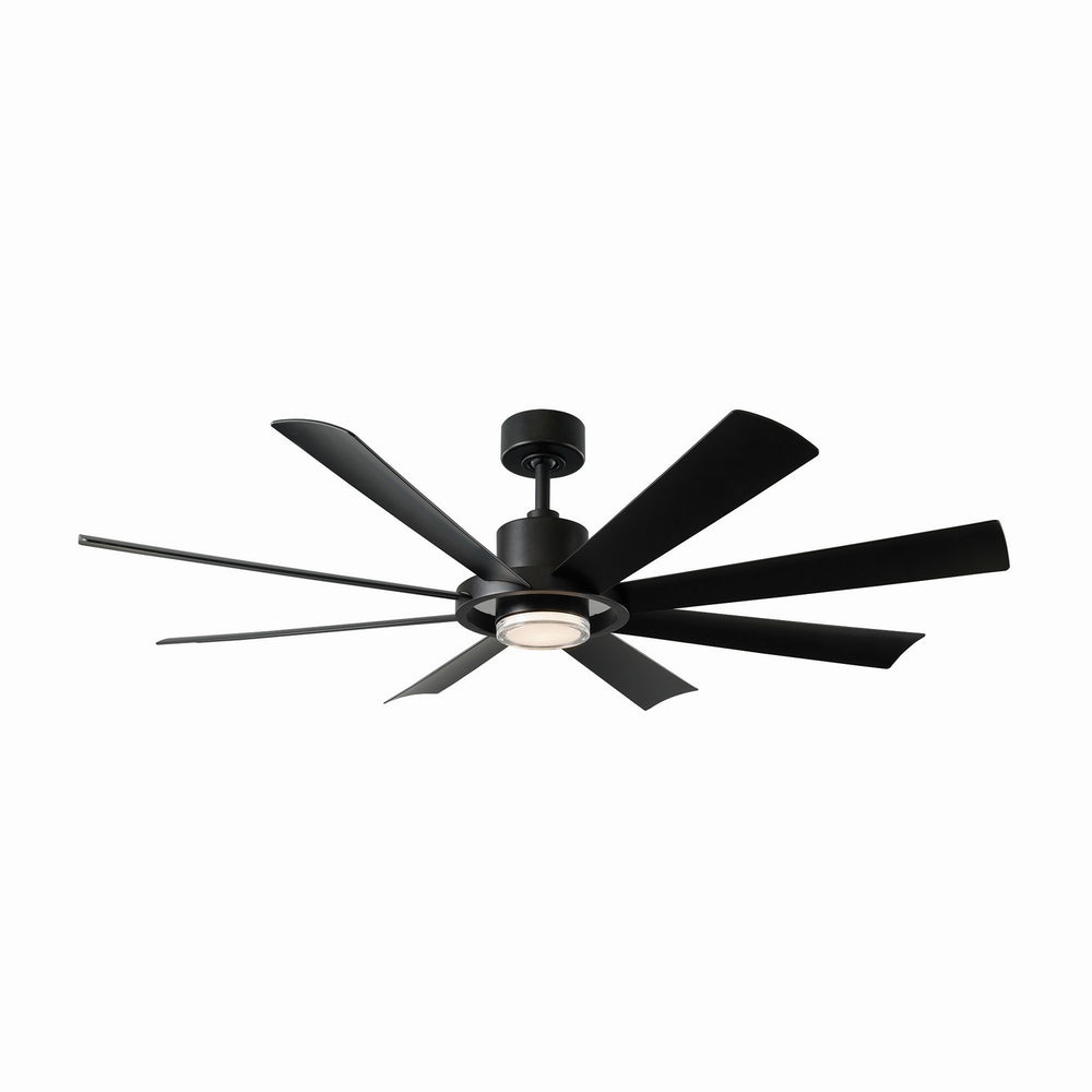 Modern Forms Fans Canada - 60" Ceiling Fan - Aura - Matte Black- Union Lighting Luminaires Decor